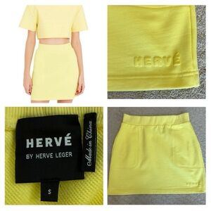 Herve by Herve Leger Mini Skirt
